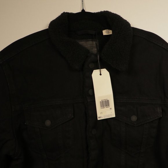 Levi's Ex-Boyfriend Trucker Jacket Sherpa **NWT** - Picture 7 of 10